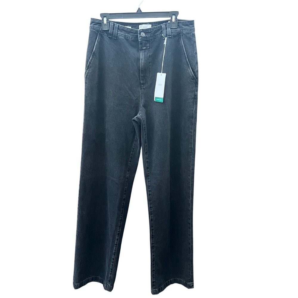 $365 CLOSED Braden Organic Cotton High Rise Wide‎ Leg Straight Leg Jeans 33 NWT